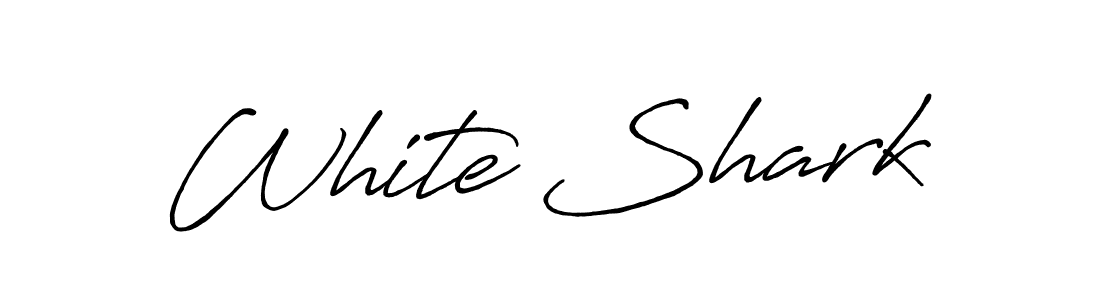 It looks lik you need a new signature style for name White Shark. Design unique handwritten (Antro_Vectra_Bolder) signature with our free signature maker in just a few clicks. White Shark signature style 7 images and pictures png