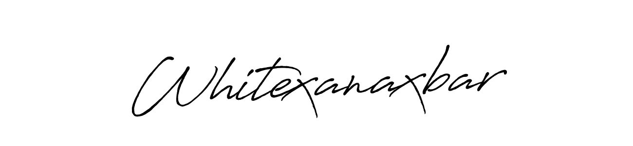 Use a signature maker to create a handwritten signature online. With this signature software, you can design (Antro_Vectra_Bolder) your own signature for name Whitexanaxbar. Whitexanaxbar signature style 7 images and pictures png