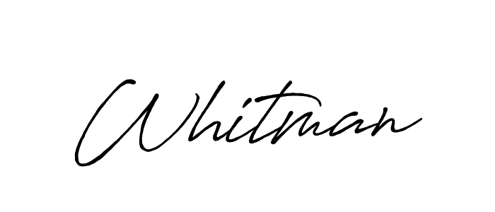 How to make Whitman name signature. Use Antro_Vectra_Bolder style for creating short signs online. This is the latest handwritten sign. Whitman signature style 7 images and pictures png