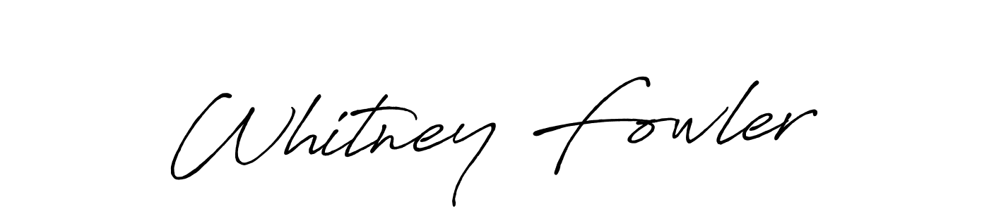 Make a beautiful signature design for name Whitney Fowler. With this signature (Antro_Vectra_Bolder) style, you can create a handwritten signature for free. Whitney Fowler signature style 7 images and pictures png