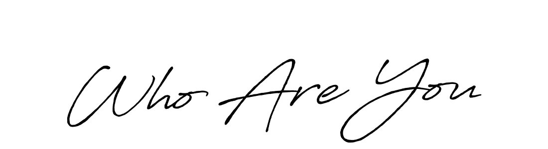 Create a beautiful signature design for name Who Are You. With this signature (Antro_Vectra_Bolder) fonts, you can make a handwritten signature for free. Who Are You signature style 7 images and pictures png