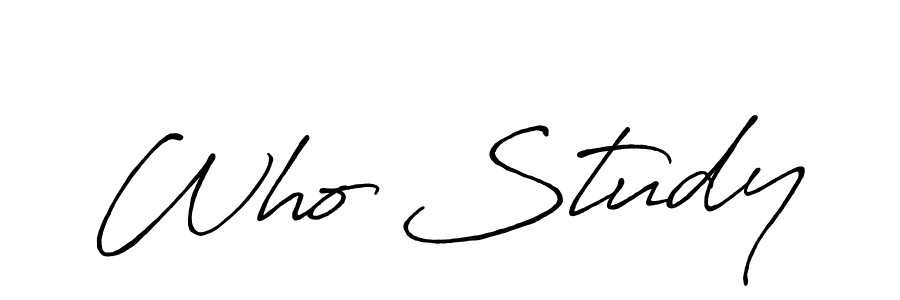 How to make Who Study signature? Antro_Vectra_Bolder is a professional autograph style. Create handwritten signature for Who Study name. Who Study signature style 7 images and pictures png