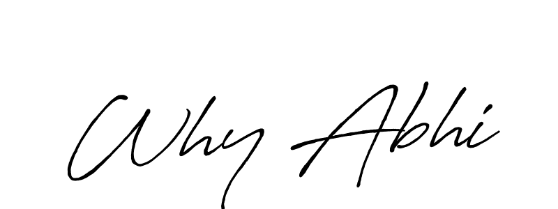 It looks lik you need a new signature style for name Why Abhi. Design unique handwritten (Antro_Vectra_Bolder) signature with our free signature maker in just a few clicks. Why Abhi signature style 7 images and pictures png