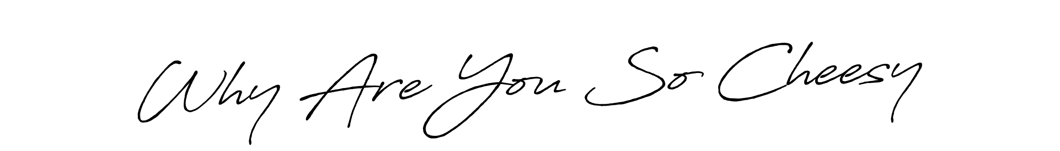Make a beautiful signature design for name Why Are You So Cheesy. With this signature (Antro_Vectra_Bolder) style, you can create a handwritten signature for free. Why Are You So Cheesy signature style 7 images and pictures png