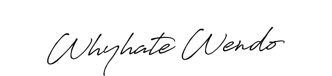 You should practise on your own different ways (Antro_Vectra_Bolder) to write your name (Whyhate Wendo) in signature. don't let someone else do it for you. Whyhate Wendo signature style 7 images and pictures png