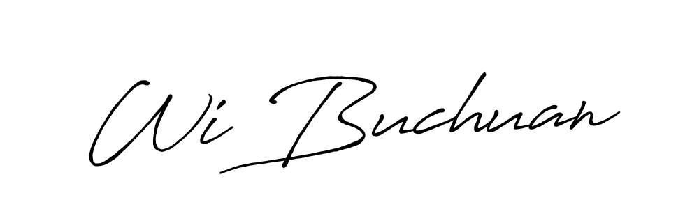 Also You can easily find your signature by using the search form. We will create Wi Buchuan name handwritten signature images for you free of cost using Antro_Vectra_Bolder sign style. Wi Buchuan signature style 7 images and pictures png