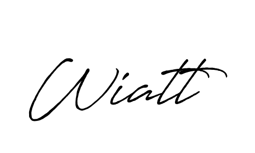 Once you've used our free online signature maker to create your best signature Antro_Vectra_Bolder style, it's time to enjoy all of the benefits that Wiatt name signing documents. Wiatt signature style 7 images and pictures png