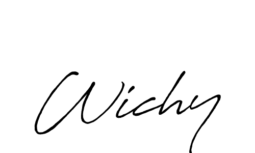 Design your own signature with our free online signature maker. With this signature software, you can create a handwritten (Antro_Vectra_Bolder) signature for name Wichy. Wichy signature style 7 images and pictures png