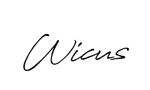 Best and Professional Signature Style for Wicus. Antro_Vectra_Bolder Best Signature Style Collection. Wicus signature style 7 images and pictures png