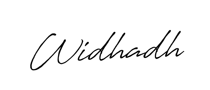 How to make Widhadh name signature. Use Antro_Vectra_Bolder style for creating short signs online. This is the latest handwritten sign. Widhadh signature style 7 images and pictures png