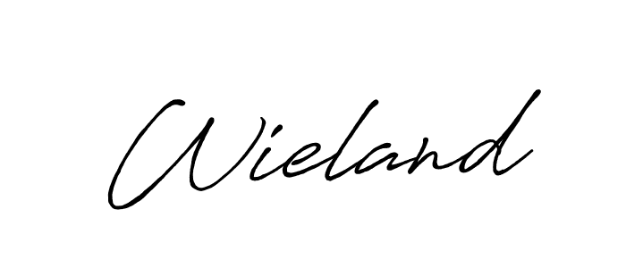 Antro_Vectra_Bolder is a professional signature style that is perfect for those who want to add a touch of class to their signature. It is also a great choice for those who want to make their signature more unique. Get Wieland name to fancy signature for free. Wieland signature style 7 images and pictures png