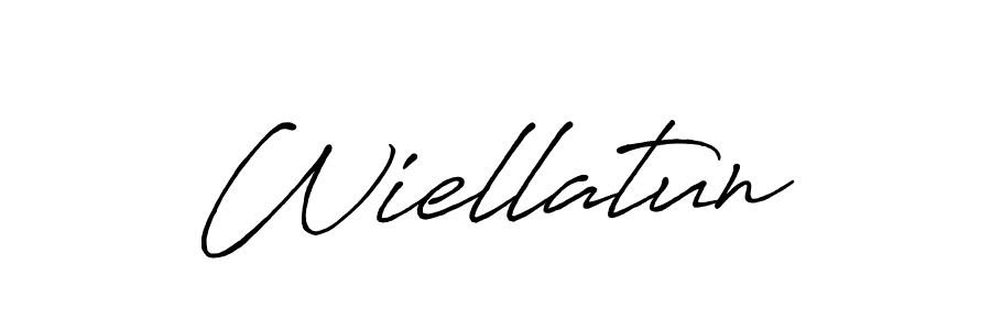 Design your own signature with our free online signature maker. With this signature software, you can create a handwritten (Antro_Vectra_Bolder) signature for name Wiellatun. Wiellatun signature style 7 images and pictures png