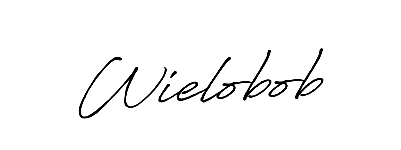 Design your own signature with our free online signature maker. With this signature software, you can create a handwritten (Antro_Vectra_Bolder) signature for name Wielobob. Wielobob signature style 7 images and pictures png