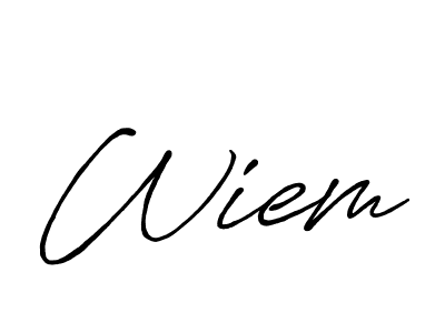 if you are searching for the best signature style for your name Wiem. so please give up your signature search. here we have designed multiple signature styles  using Antro_Vectra_Bolder. Wiem signature style 7 images and pictures png
