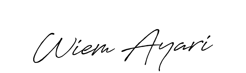 How to Draw Wiem Ayari signature style? Antro_Vectra_Bolder is a latest design signature styles for name Wiem Ayari. Wiem Ayari signature style 7 images and pictures png