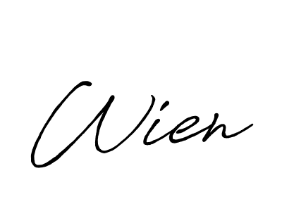 Also we have Wien name is the best signature style. Create professional handwritten signature collection using Antro_Vectra_Bolder autograph style. Wien signature style 7 images and pictures png