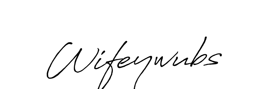 How to make Wifeywubs name signature. Use Antro_Vectra_Bolder style for creating short signs online. This is the latest handwritten sign. Wifeywubs signature style 7 images and pictures png