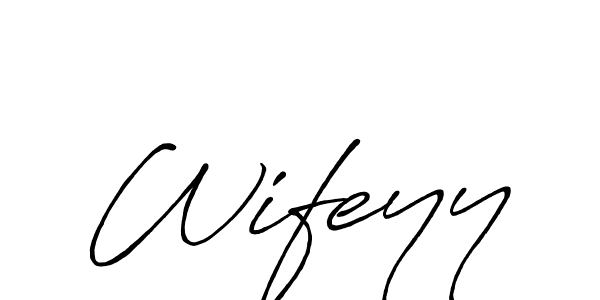 It looks lik you need a new signature style for name Wifeyy. Design unique handwritten (Antro_Vectra_Bolder) signature with our free signature maker in just a few clicks. Wifeyy signature style 7 images and pictures png