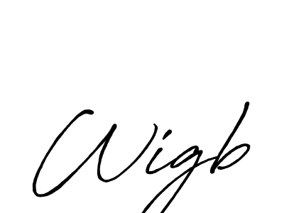 Best and Professional Signature Style for Wigb. Antro_Vectra_Bolder Best Signature Style Collection. Wigb signature style 7 images and pictures png