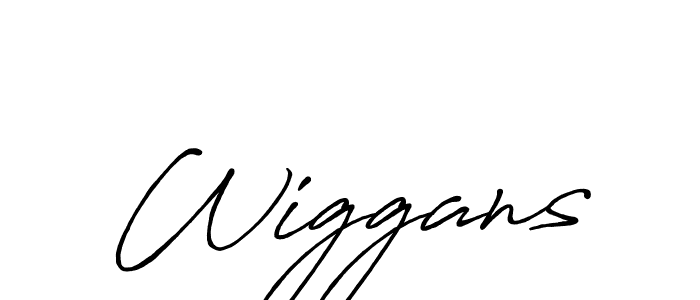 The best way (Antro_Vectra_Bolder) to make a short signature is to pick only two or three words in your name. The name Wiggans include a total of six letters. For converting this name. Wiggans signature style 7 images and pictures png