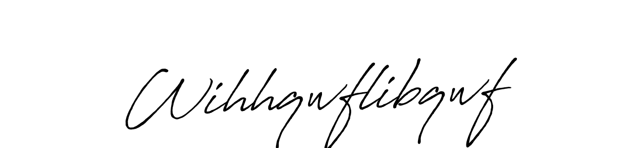 Design your own signature with our free online signature maker. With this signature software, you can create a handwritten (Antro_Vectra_Bolder) signature for name Wihhqwflibqwf. Wihhqwflibqwf signature style 7 images and pictures png