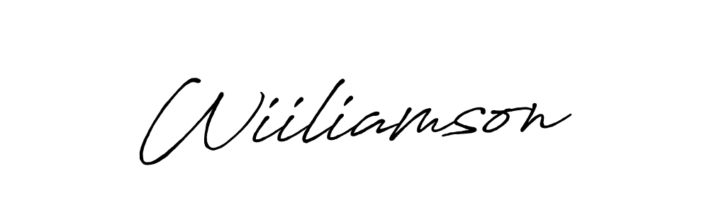 Make a beautiful signature design for name Wiiliamson. With this signature (Antro_Vectra_Bolder) style, you can create a handwritten signature for free. Wiiliamson signature style 7 images and pictures png