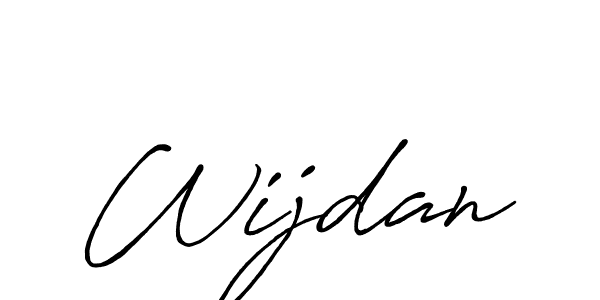 Design your own signature with our free online signature maker. With this signature software, you can create a handwritten (Antro_Vectra_Bolder) signature for name Wijdan. Wijdan signature style 7 images and pictures png