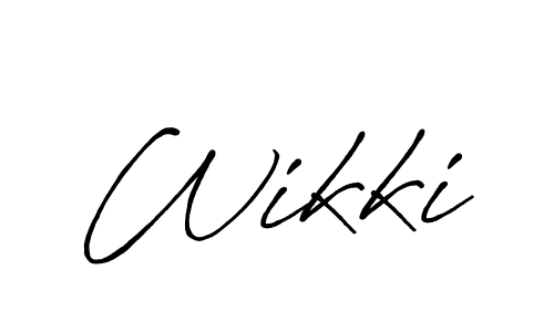 Wikki stylish signature style. Best Handwritten Sign (Antro_Vectra_Bolder) for my name. Handwritten Signature Collection Ideas for my name Wikki. Wikki signature style 7 images and pictures png