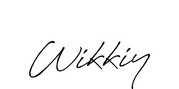 Also we have Wikkiy name is the best signature style. Create professional handwritten signature collection using Antro_Vectra_Bolder autograph style. Wikkiy signature style 7 images and pictures png