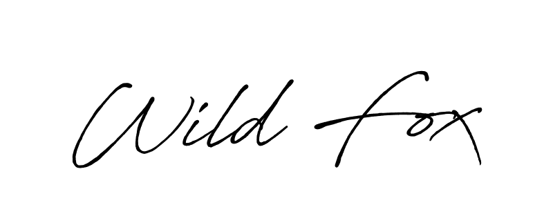 How to make Wild Fox name signature. Use Antro_Vectra_Bolder style for creating short signs online. This is the latest handwritten sign. Wild Fox signature style 7 images and pictures png