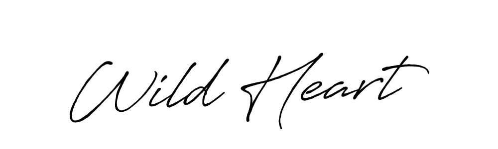 Also we have Wild Heart name is the best signature style. Create professional handwritten signature collection using Antro_Vectra_Bolder autograph style. Wild Heart signature style 7 images and pictures png