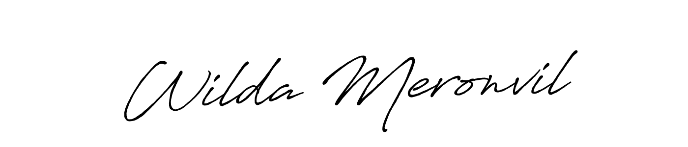Similarly Antro_Vectra_Bolder is the best handwritten signature design. Signature creator online .You can use it as an online autograph creator for name Wilda Meronvil. Wilda Meronvil signature style 7 images and pictures png