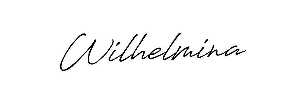 Make a beautiful signature design for name Wilhelmina. Use this online signature maker to create a handwritten signature for free. Wilhelmina signature style 7 images and pictures png