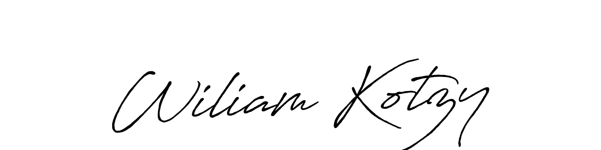 Best and Professional Signature Style for Wiliam Kotzy. Antro_Vectra_Bolder Best Signature Style Collection. Wiliam Kotzy signature style 7 images and pictures png