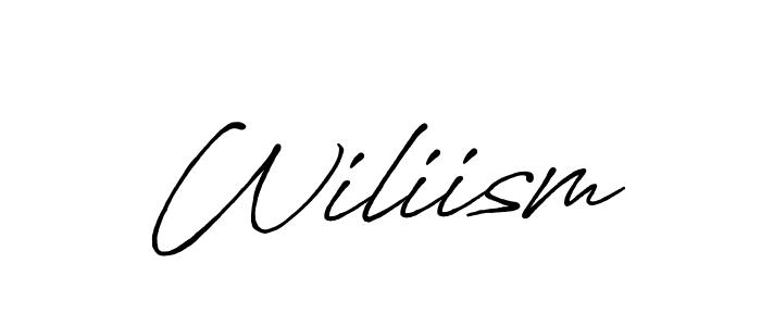 You should practise on your own different ways (Antro_Vectra_Bolder) to write your name (Wiliism) in signature. don't let someone else do it for you. Wiliism signature style 7 images and pictures png