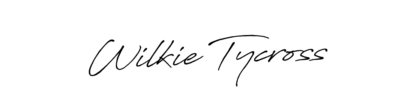 How to Draw Wilkie Tycross signature style? Antro_Vectra_Bolder is a latest design signature styles for name Wilkie Tycross. Wilkie Tycross signature style 7 images and pictures png