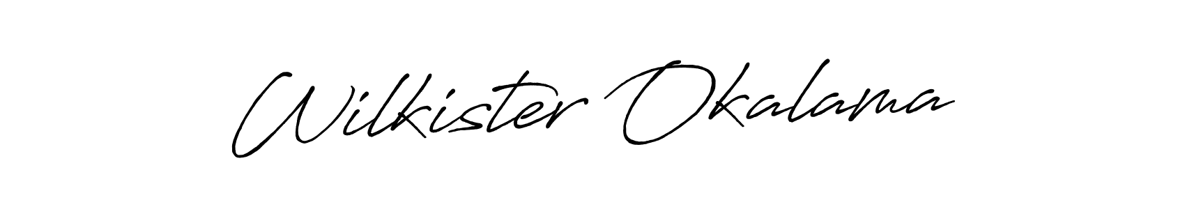 Make a beautiful signature design for name Wilkister Okalama. Use this online signature maker to create a handwritten signature for free. Wilkister Okalama signature style 7 images and pictures png