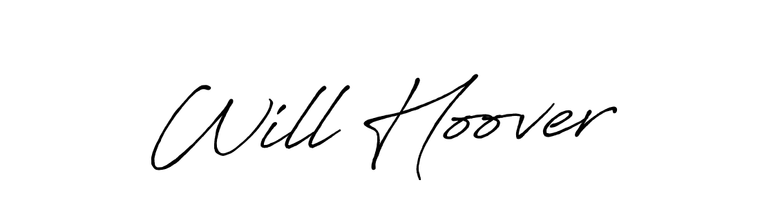 Create a beautiful signature design for name Will Hoover. With this signature (Antro_Vectra_Bolder) fonts, you can make a handwritten signature for free. Will Hoover signature style 7 images and pictures png