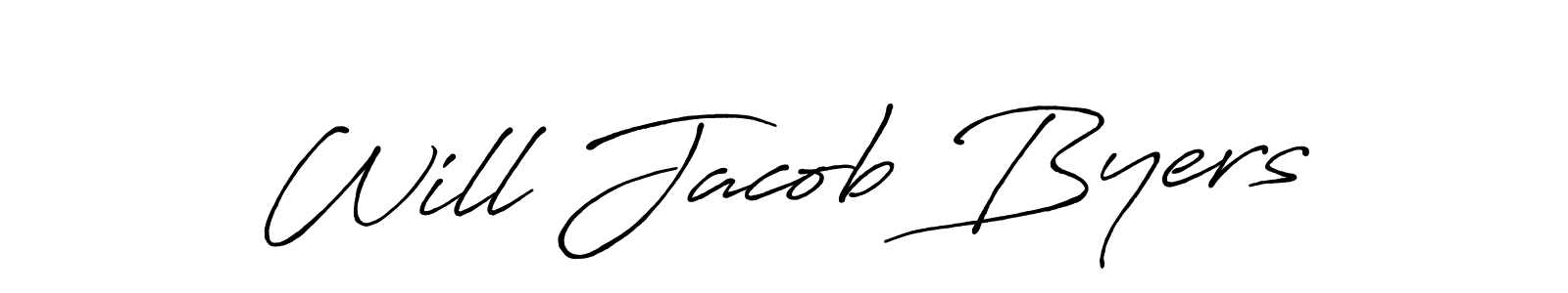 Also we have Will Jacob Byers name is the best signature style. Create professional handwritten signature collection using Antro_Vectra_Bolder autograph style. Will Jacob Byers signature style 7 images and pictures png