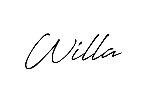 Also You can easily find your signature by using the search form. We will create Willa name handwritten signature images for you free of cost using Antro_Vectra_Bolder sign style. Willa signature style 7 images and pictures png