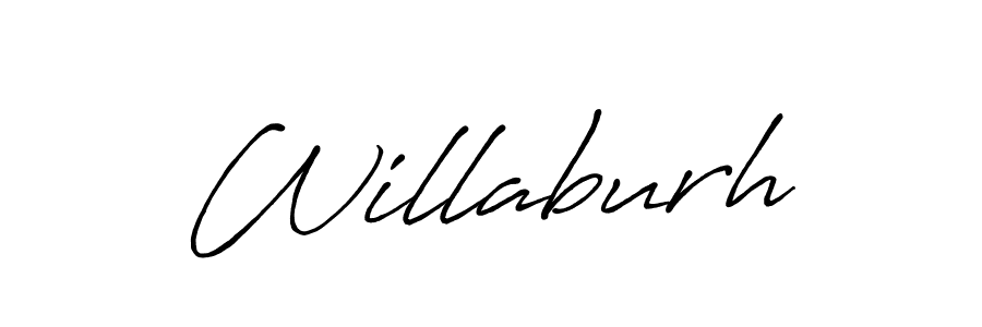 Use a signature maker to create a handwritten signature online. With this signature software, you can design (Antro_Vectra_Bolder) your own signature for name Willaburh. Willaburh signature style 7 images and pictures png