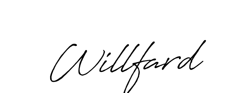 Design your own signature with our free online signature maker. With this signature software, you can create a handwritten (Antro_Vectra_Bolder) signature for name Willfard. Willfard signature style 7 images and pictures png