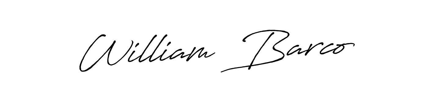 It looks lik you need a new signature style for name William  Barco. Design unique handwritten (Antro_Vectra_Bolder) signature with our free signature maker in just a few clicks. William  Barco signature style 7 images and pictures png