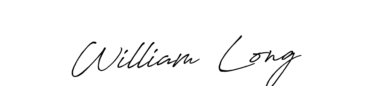 Once you've used our free online signature maker to create your best signature Antro_Vectra_Bolder style, it's time to enjoy all of the benefits that William  Long name signing documents. William  Long signature style 7 images and pictures png