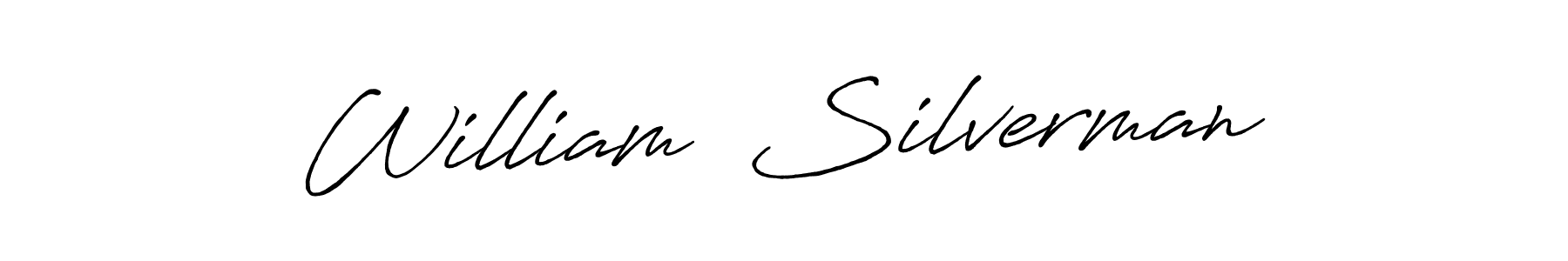 How to make William  Silverman name signature. Use Antro_Vectra_Bolder style for creating short signs online. This is the latest handwritten sign. William  Silverman signature style 7 images and pictures png