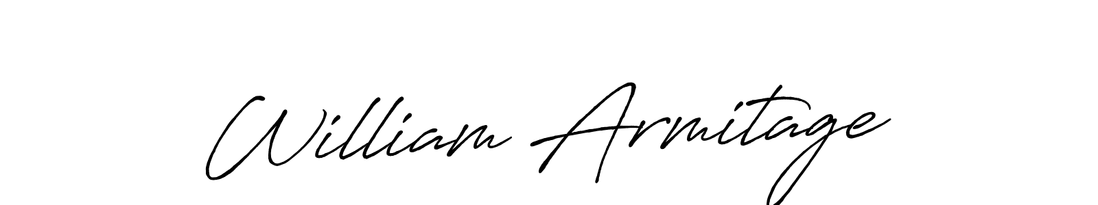 Make a beautiful signature design for name William Armitage. With this signature (Antro_Vectra_Bolder) style, you can create a handwritten signature for free. William Armitage signature style 7 images and pictures png