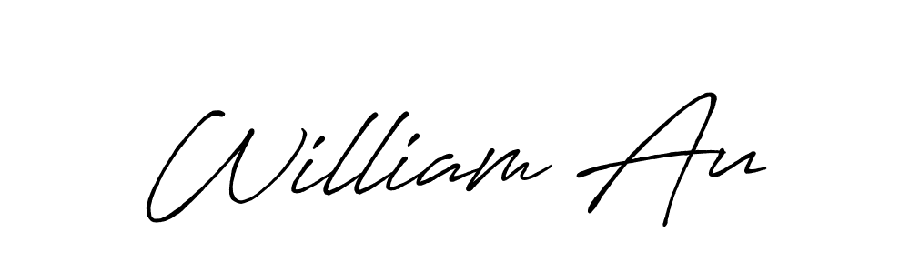 William Au stylish signature style. Best Handwritten Sign (Antro_Vectra_Bolder) for my name. Handwritten Signature Collection Ideas for my name William Au. William Au signature style 7 images and pictures png