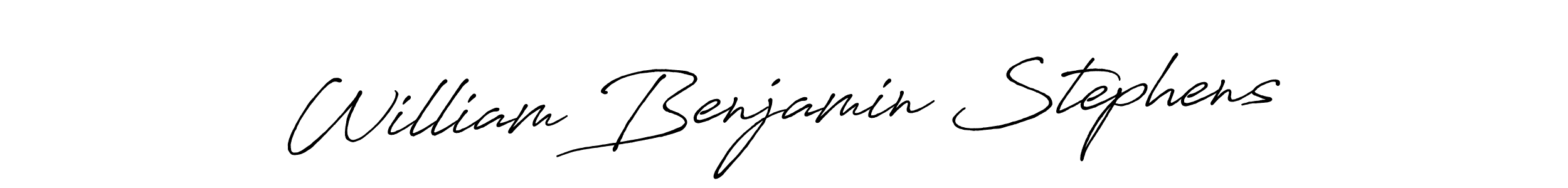 William Benjamin Stephens stylish signature style. Best Handwritten Sign (Antro_Vectra_Bolder) for my name. Handwritten Signature Collection Ideas for my name William Benjamin Stephens. William Benjamin Stephens signature style 7 images and pictures png