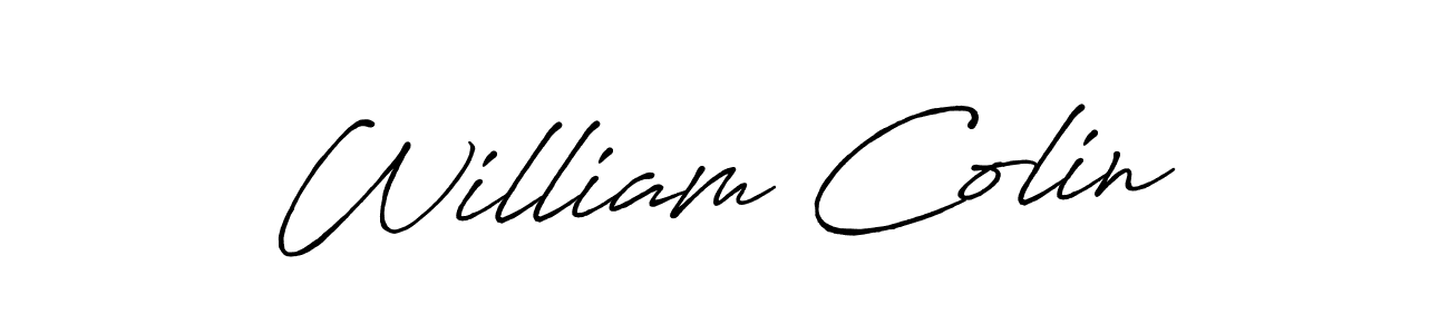 Best and Professional Signature Style for William Colin. Antro_Vectra_Bolder Best Signature Style Collection. William Colin signature style 7 images and pictures png