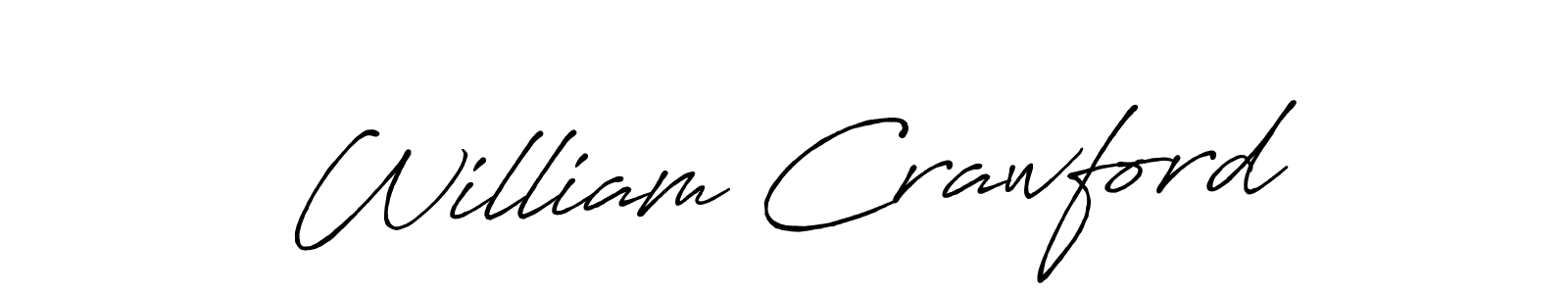 Design your own signature with our free online signature maker. With this signature software, you can create a handwritten (Antro_Vectra_Bolder) signature for name William Crawford. William Crawford signature style 7 images and pictures png
